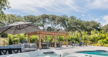 Vilano Rose Slps 24, 6Bds/5 Bths, Pool, Wlk to Beach, Golf, Pets, Hot Tub