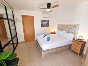 1 dormitorio, tabla de planchar con plancha, wifi gratis y ropa de cama