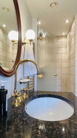 Shower, hair dryer