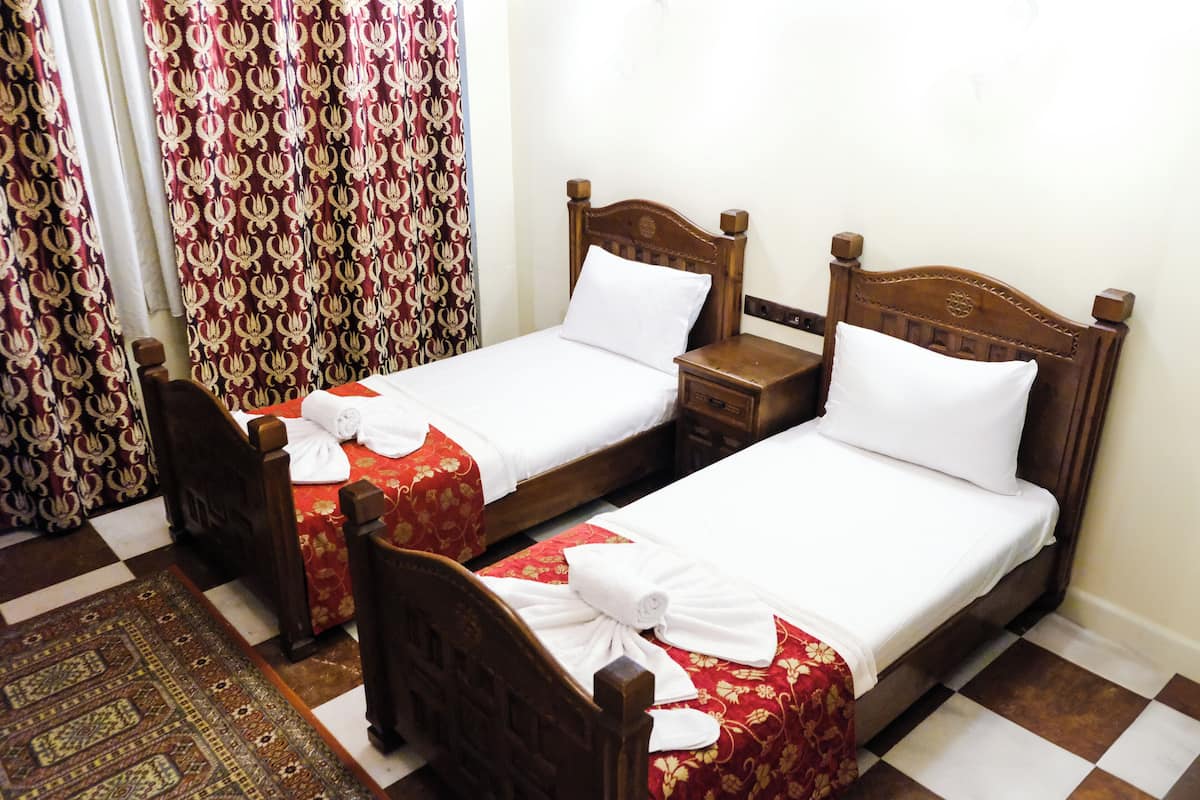 In-room safe, desk, laptop workspace, soundproofing