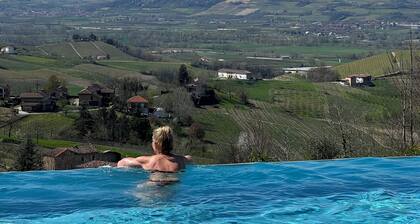 Spectacular views of UNESCO Castles, Langhe valley, French, Italian & Swiss alps