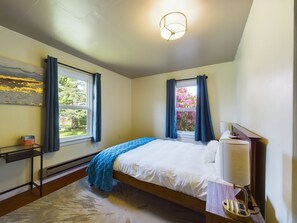 2 Schlafzimmer, Reisekinderbett, kostenloses WLAN, Bettwäsche