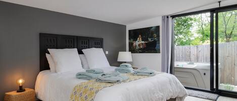 1 makuuhuone, vuodevaatteet