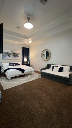 5 bedrooms, iron/ironing board, travel cot, WiFi