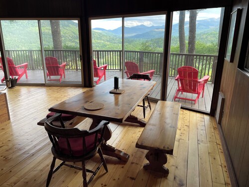 Stunning views from house high up on mountain side.