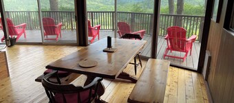 Stunning views from house high up on mountain side.