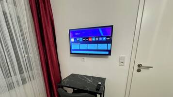 Geluiddichte muren, gratis wifi, beddengoed