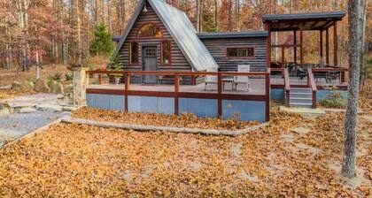 Canyon A-Frame Cabin | Fire Pit, Sauna, Hiking