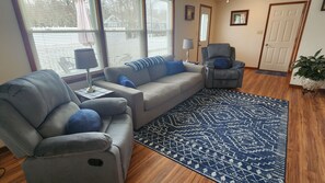 Smart TV, DVD player, books