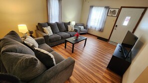 Smart TV, DVD player, books