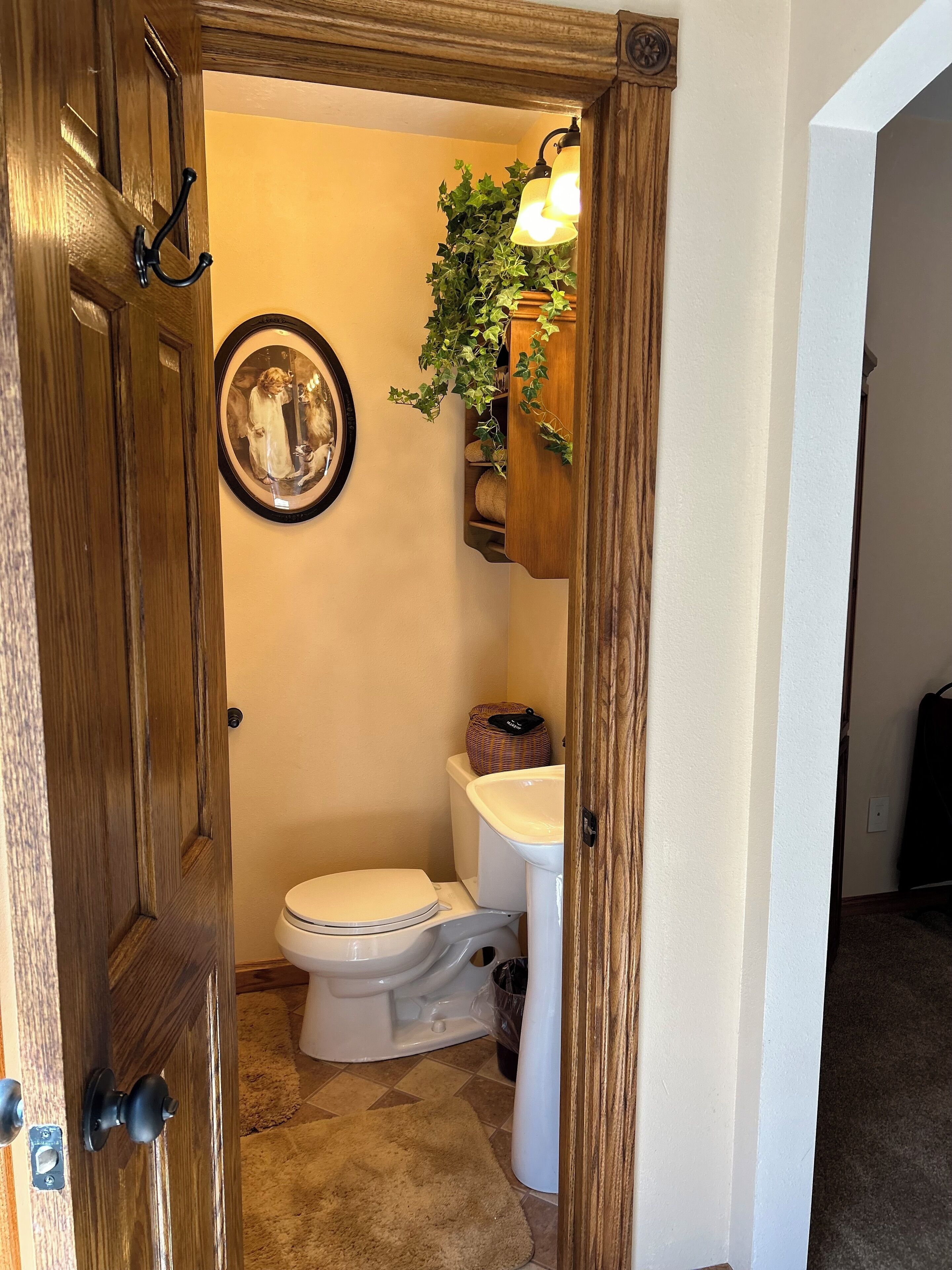 powder room off master suite