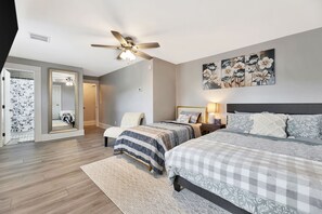 4 habitaciones, tabla de planchar con plancha, cuna de viaje y wifi 