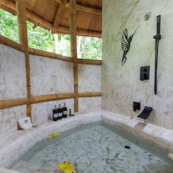 Deluxe-Ferienhütte, Gartenblick | Badezimmer