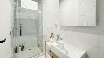 Shower, hair dryer