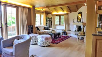 Télévision, cheminée