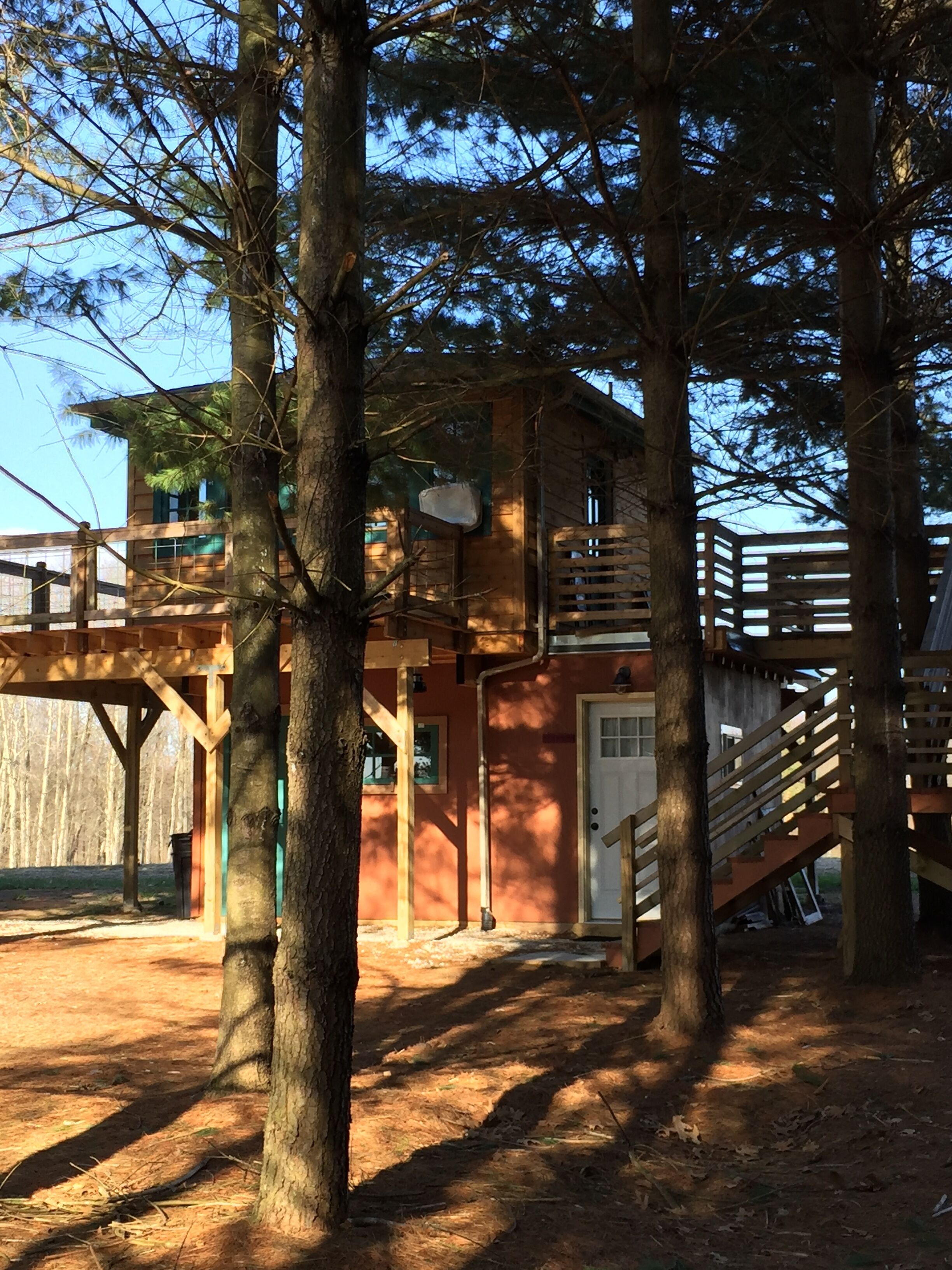 Unique treehouse cabin with all amenities inspired by forest ranger lookout. 