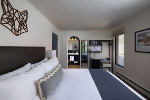 Habitación de lujo, 1 cama King size, vista a la montaña | Ropa de cama de alta calidad y camas con pillow-top 