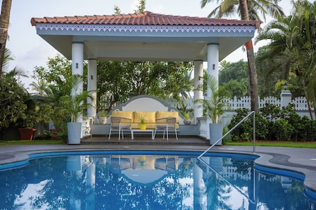 Luxury Villa, Balcony, Partial Sea View | Terrace/patio