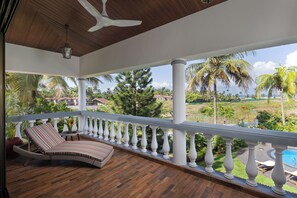 Blick von der Unterkunft