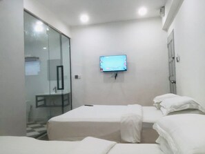 Familieværelse til 4 personer - 2 queensize-senge | Gratis Wi-Fi, sengetøj