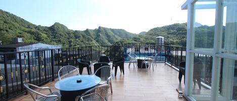 Luxury Villa, Balcony, Mountain View | Terrace/patio