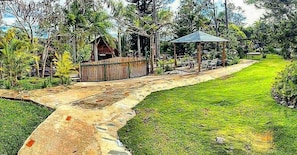 Outdoor wedding area