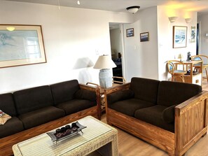 TV - First floor ocean front duplex in Ship Bottom (Ship Bottom)