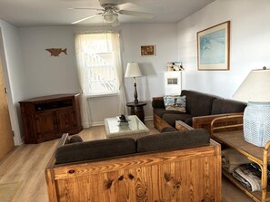 TV - First floor ocean front duplex in Ship Bottom (Ship Bottom)