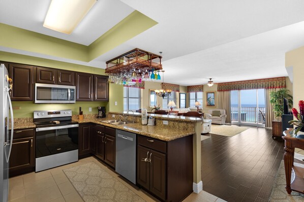 公寓客房, 多張床 (Ariel Dunes II 1901) | 私人廚房 | 焗爐、多士爐