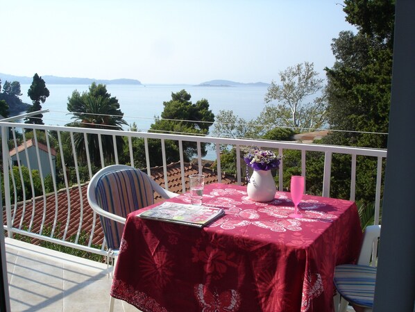 Appartement Deluxe, balcon, vue sur la mer | Accès au Wi-Fi (inclus)