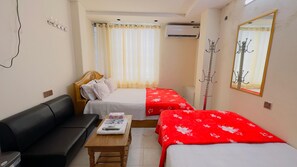Chambre Double Familiale, vue ville
