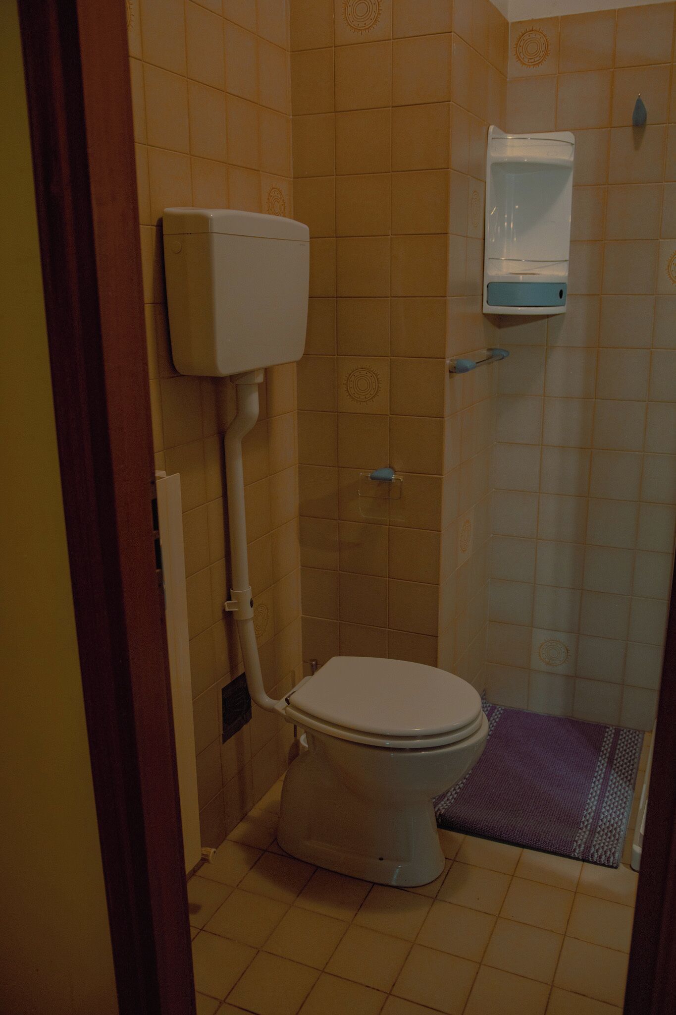 Douche, bidet, serviettes fournies, savon