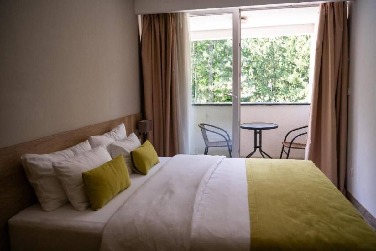 Basic-Apartment | Betten mit Memory-Foam-Matratzen, Minibar, kostenloses WLAN