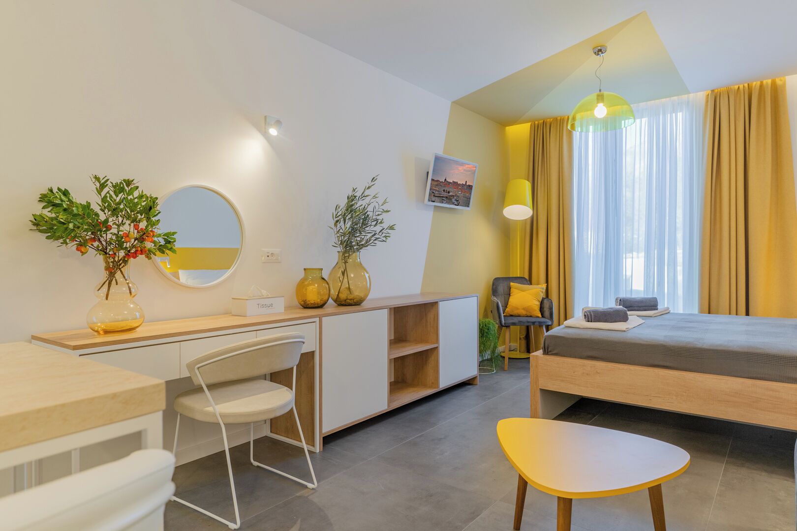 City Studio, Private Bathroom, Courtyard Area | In-room safe, blackout drapes, iron/ironing board, free WiFi