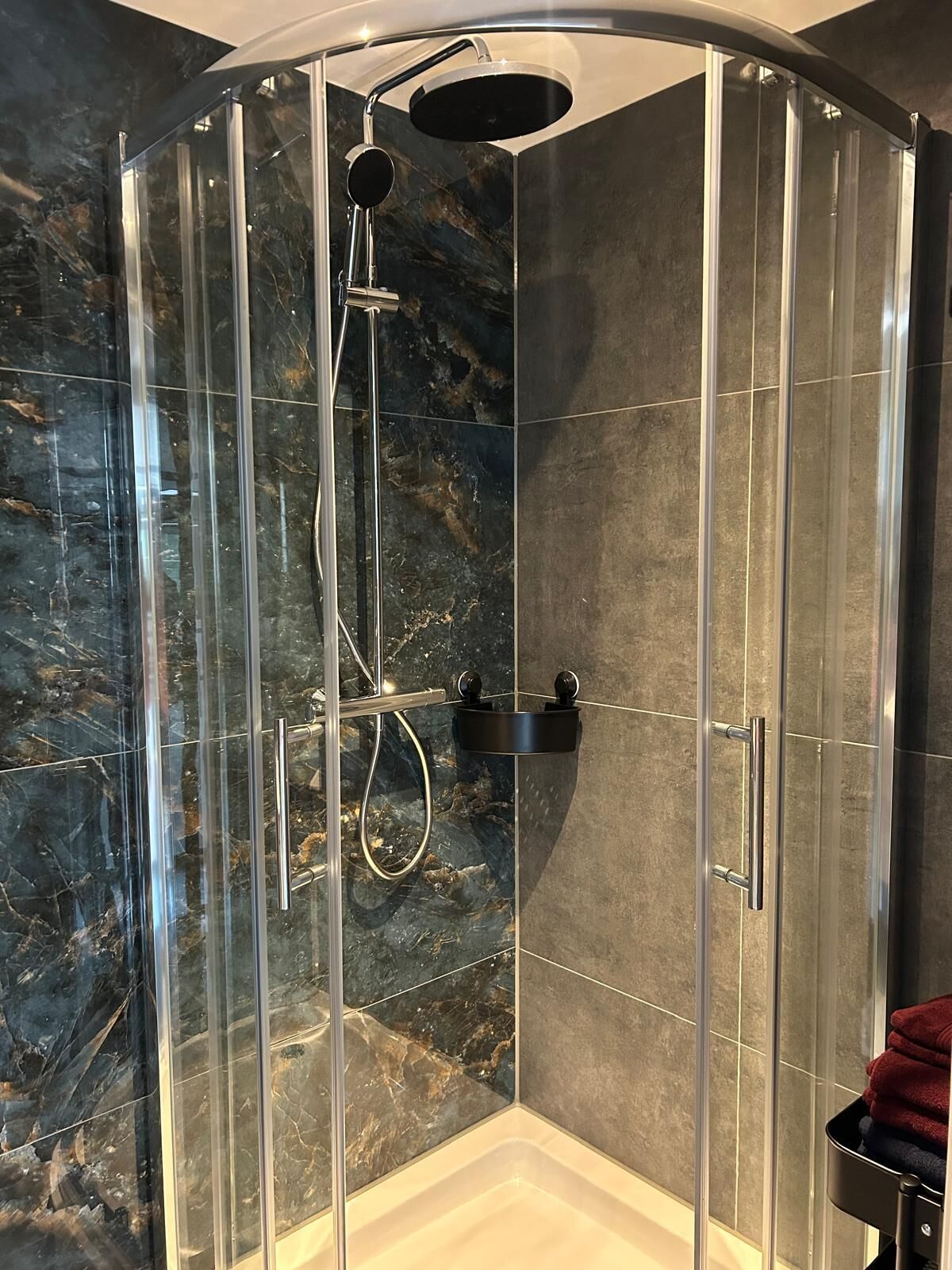 Towels, soap, toilet paper