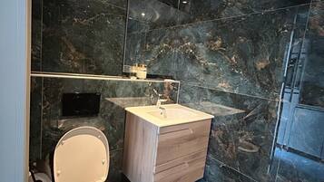 Towels, soap, toilet paper
