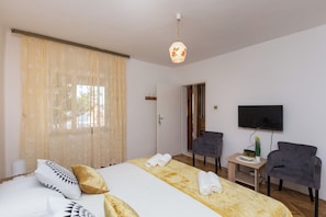 Double Room (Double Room with Terrace and Partial ) | 1 bedroom, free WiFi - Sunset Bay Room (Dubrovnik)