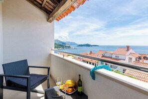 Studio (Studio Apartment with Balcony and Sea) | Balcony - Apartment Petra 14 (Dubrovnik)