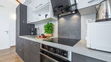 Apartment (Comfort One Bedroom Apartment with Ba) | Private kitchen | Fridge