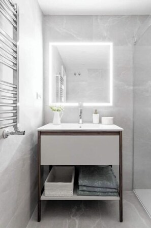 Towels, soap, toilet paper