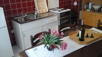 Apartment (Two Bedroom Apartment with Terrace) | Private kitchen | Fridge