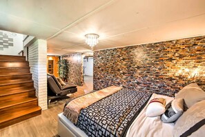 5 habitaciones, tabla de planchar con plancha, cuna de viaje y wifi