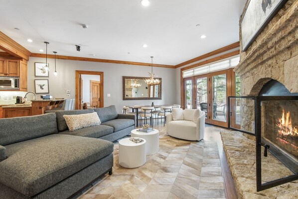 Condo, 1 Bedroom | Living area | Smart TV - Ski-in Ski-out 1 Br+den In Exclusive Horizon Pass 1 Bedroom Condo by RedAwning (Avon)