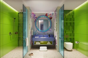 Shower, hair dryer, bathrobes, slippers - The Land of Legends Nickelodeon Hotels Antalya (Serik)
