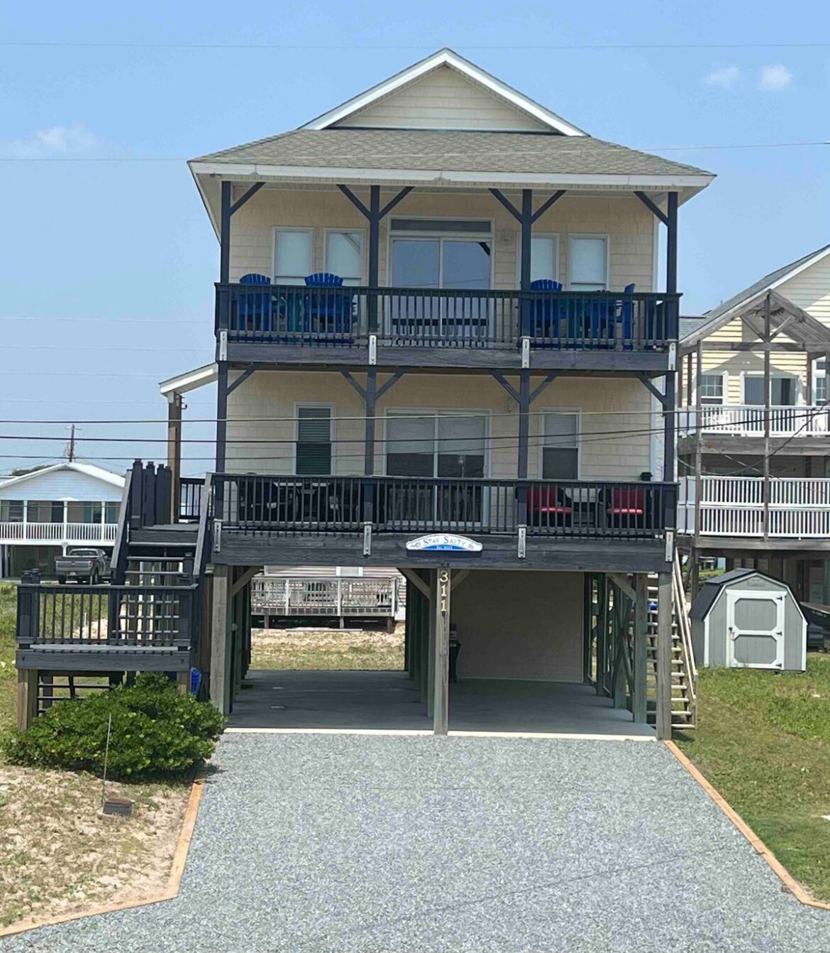 "Stay Salty" 2nd Row Home w/Easy Beach Access