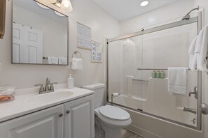 Towels, soap, shampoo, toilet paper - Steps to Sand & NEW Surfside Pier!!-Top Floor-Parking-2 Private Balconies-  (Surfside Beach)
