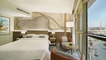 Suite, 1 Bedroom (Partial Haram View) | Hypo-allergenic bedding, minibar, desk, laptop workspace