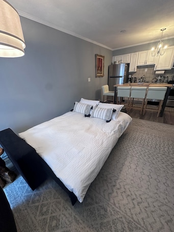 1 bedroom, iron/ironing board, WiFi, bed sheets. Four Seasons Luxury Mountain Retreat next to hiking trails