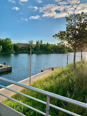 Blick von der Unterkunft