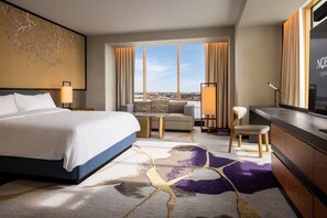 Pillowtop beds, in-room safe, desk, laptop workspace - Nobu Hotel Caesars New Orleans - A Caesars Rewards Destination (New Orleans)